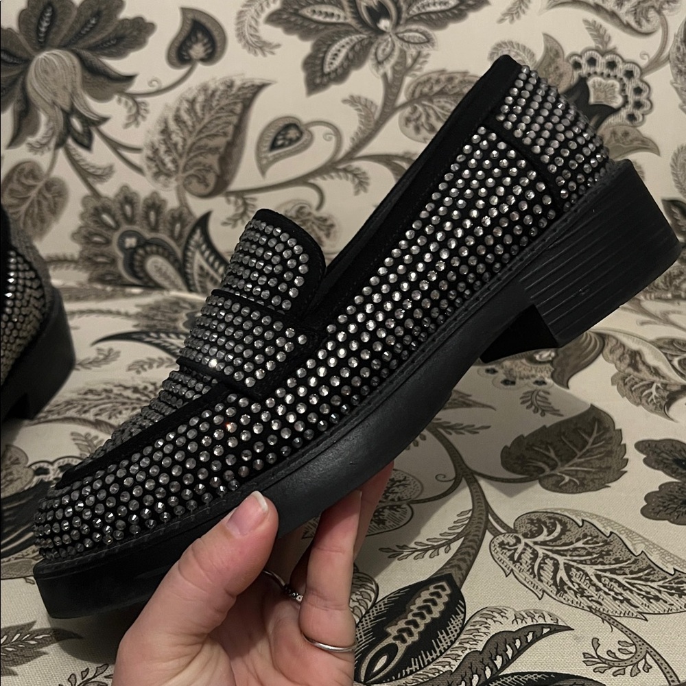 Aldo Rhinestone Loafers - Picture 3 of 6